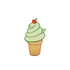 Wholesale Custom Handmade Ice Cream Shaped Embroidery Patches for Clothes