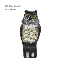 

360 degree rotating head, decoy sound controlled Plastic Garden owl