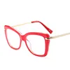 2017 Red Color Latest Design Spectacle Stylish Square Eyeglass Frames