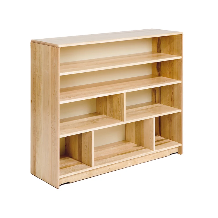 Cheap Wooden Preschool Toy Storage Cabinet Box Book Shelf For Kids