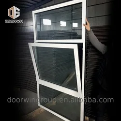 2020 new design double glazing Powder coated aluminum glass tilt and turn window