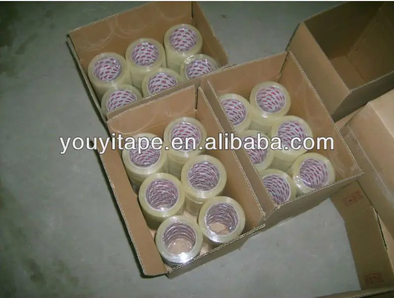 Our Factory Turkey Customer Yellowish BOPP Jumbo Roll Tape