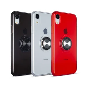Clear Magnetic iPhone Case Ring Kickstand Car