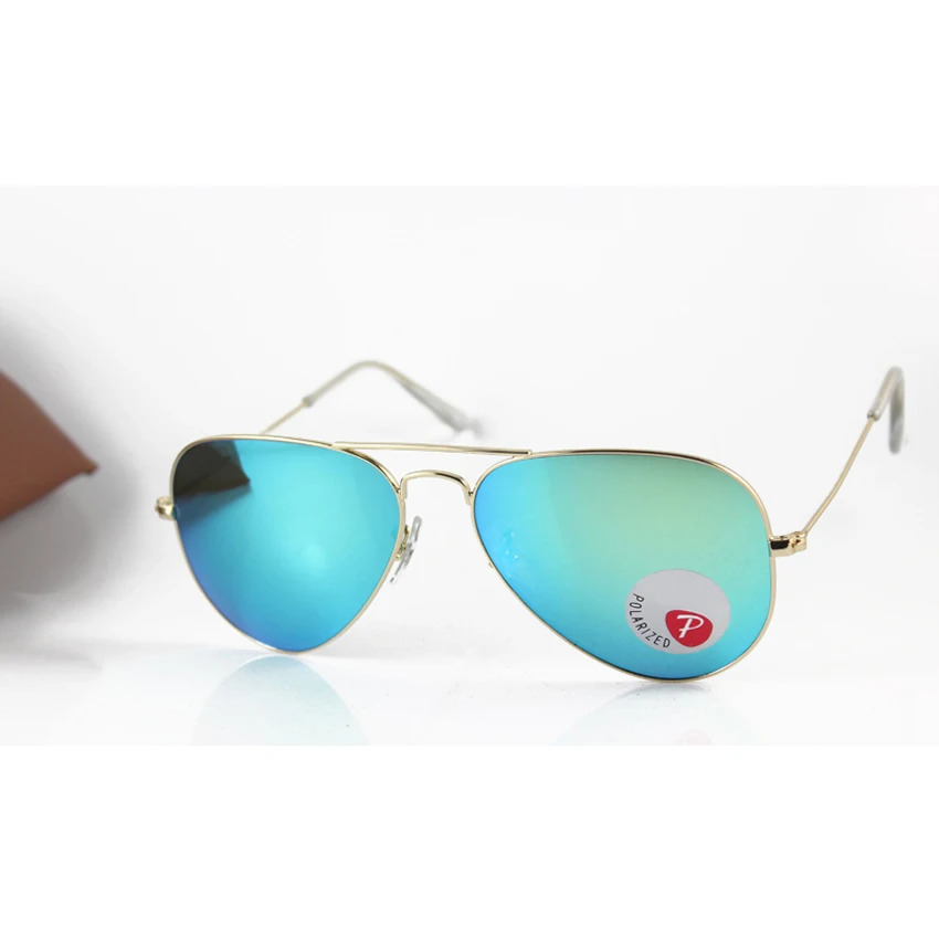 

New Style Polarized Pilot Sunglasses Brand Eyewear Mens/Womens Fashion 3025 112/P9 Gold Sunglass Jade Polarized Glasses, N/a
