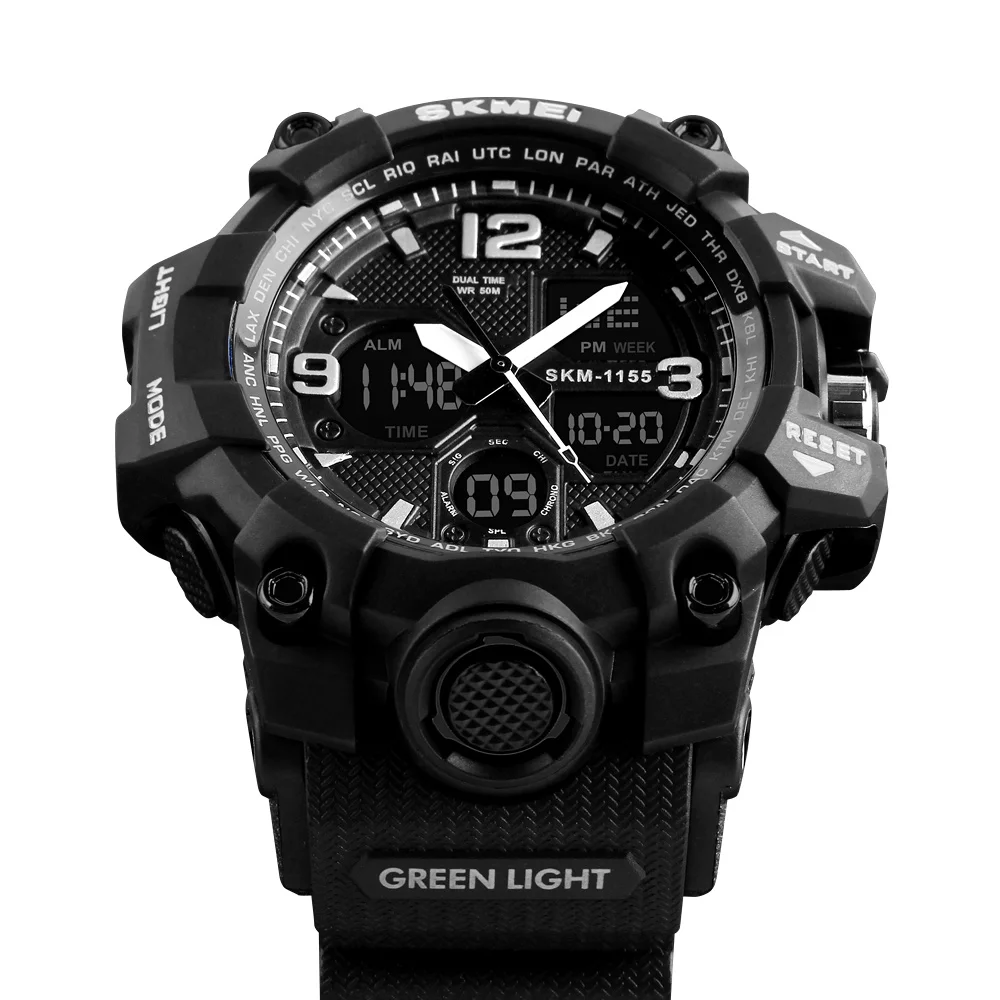 

2018 Classic style popular skmei1155 digital man sport wrist watch with MY/TH/BN/PH/KR free shipping