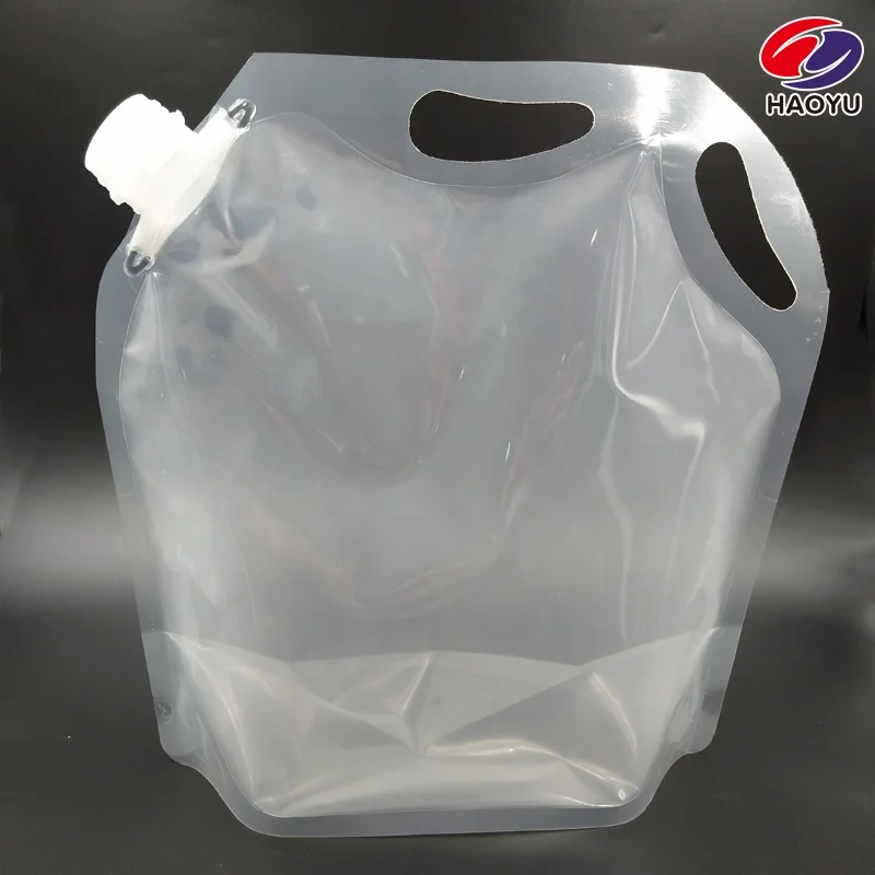 1 Gallon Foldable Plastic Stand Up Spout Pouch Bags For Milk,Yoghurt ...