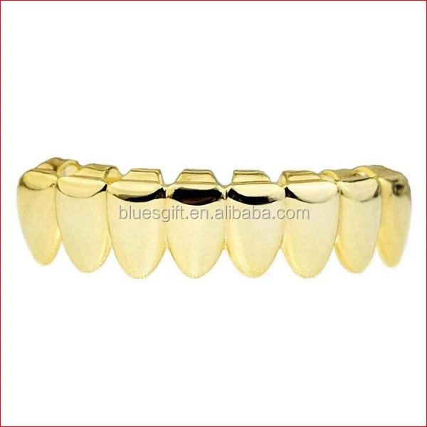 

Blues RTS Eight Tooth 14k Gold Plated Lower Teeth Slugs TG077-G2, Silver, gold, hematite, rose gold and so on.