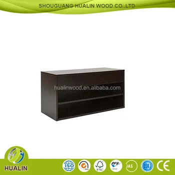 Melamine Wood Shoe Bench With Shelf And Lift Up Top Storage