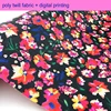 3D Printing Cotton Embroidered Tissue Flower Fabric Sofa