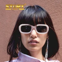 

STORY STY98020Y women square plastic promotional advertising sunglasses