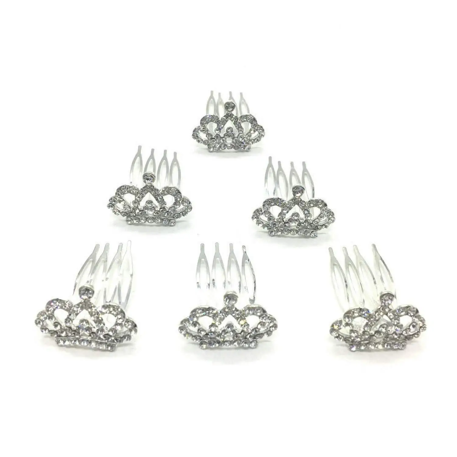 princess crown hair clips