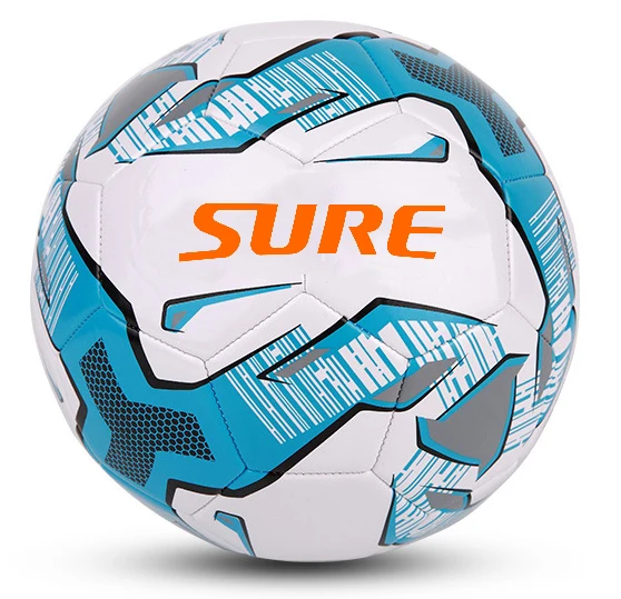 

Soccer Ball Training Custom LOGO Football White Ball, Blue/orange/green