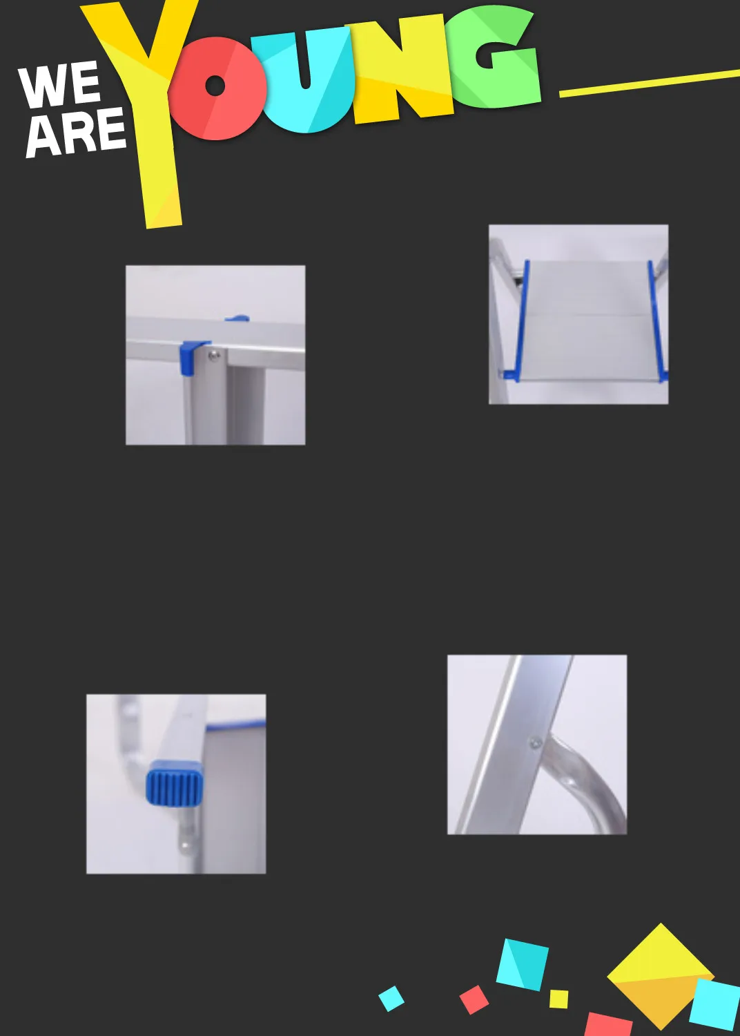 YONGKANG  4STEPS   HOUSEHOLD    ALUMINUM    LADDER