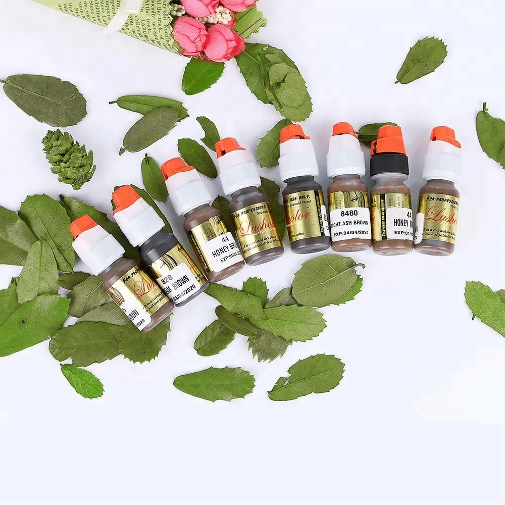 

Hot selling Lushcolor Microblading Pigment tattoo ink for permanent Makeup Eyebrow, 14 color