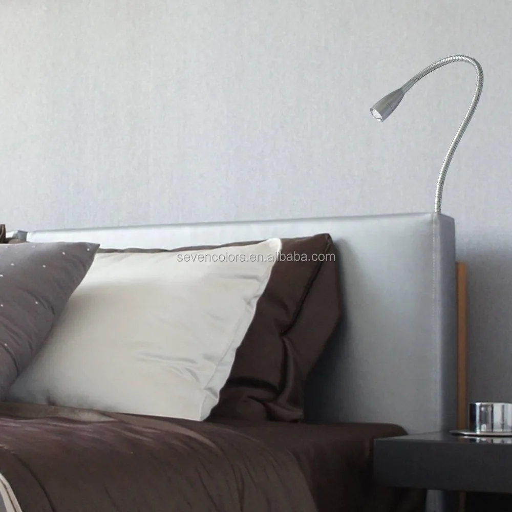 Hotel Flexible Reading Bed Light 1w Fexible Led Bedside Hotel Flexible Reading Bed Light 1w Fexible Led Bedside Lamp With Twisted Switch Gooseneck Sc E101