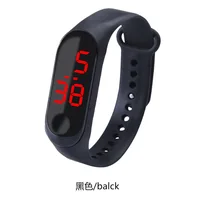 

cheap xiaomi 3 wristband watches wrist digital red LED watch jam tangan digital led bracelet watch red led black watch