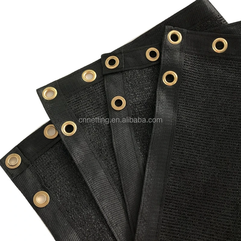 5'8'' x 50' Black Privacy Fence Windscreen Screen (Reinforced binding and Brass Grommets) in cheap price