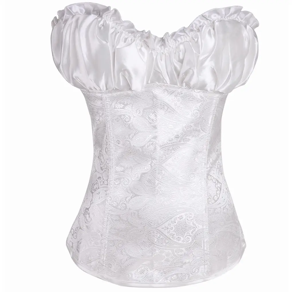 plus size white bustier top