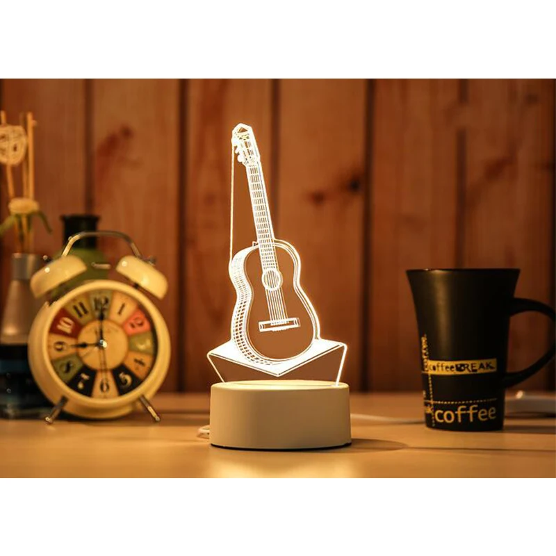 Jinson well 3D Vergine Maria Lampada notturna a LED Illusione ottica 7 colori cambia Touch Switch Tavolo Decorazione Lampade con Acrilico USB Giocattolo