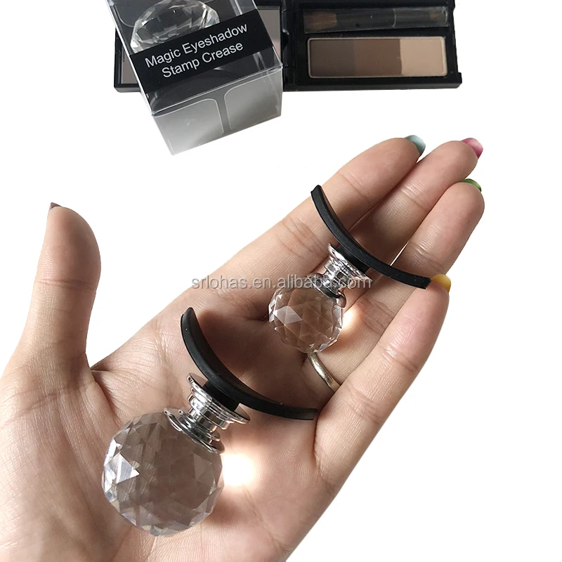 Newest Spherical Eye shadow Cut Crease Stamp Silicone Eyeshadow Stamp