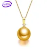 FEIRUN 12mm AA+ round new 925silver freshwater pearl pendant, pearl pendant setting, pearl pendant designs