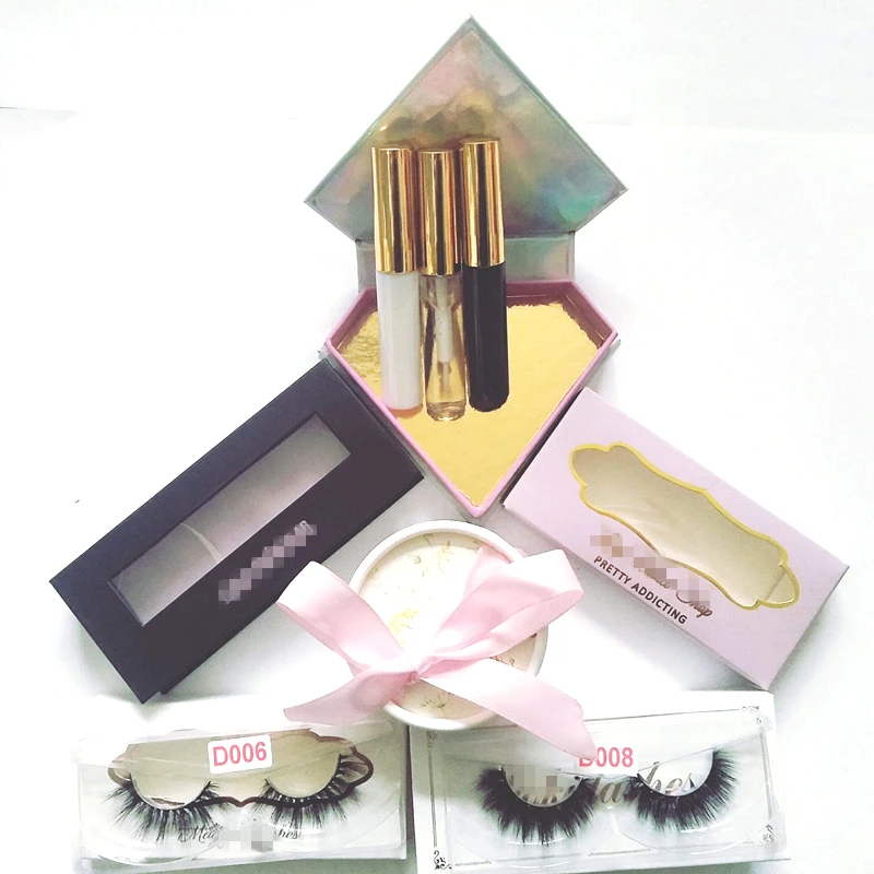 

private label wholesale 3D 100% custom mink fur false eyelashes mink lashes packaging, Natural black