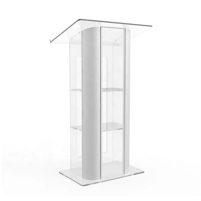 Clear Acrylic Plexiglass Podium Curved Sides Pulpit Lectern Conference2_.jpg
