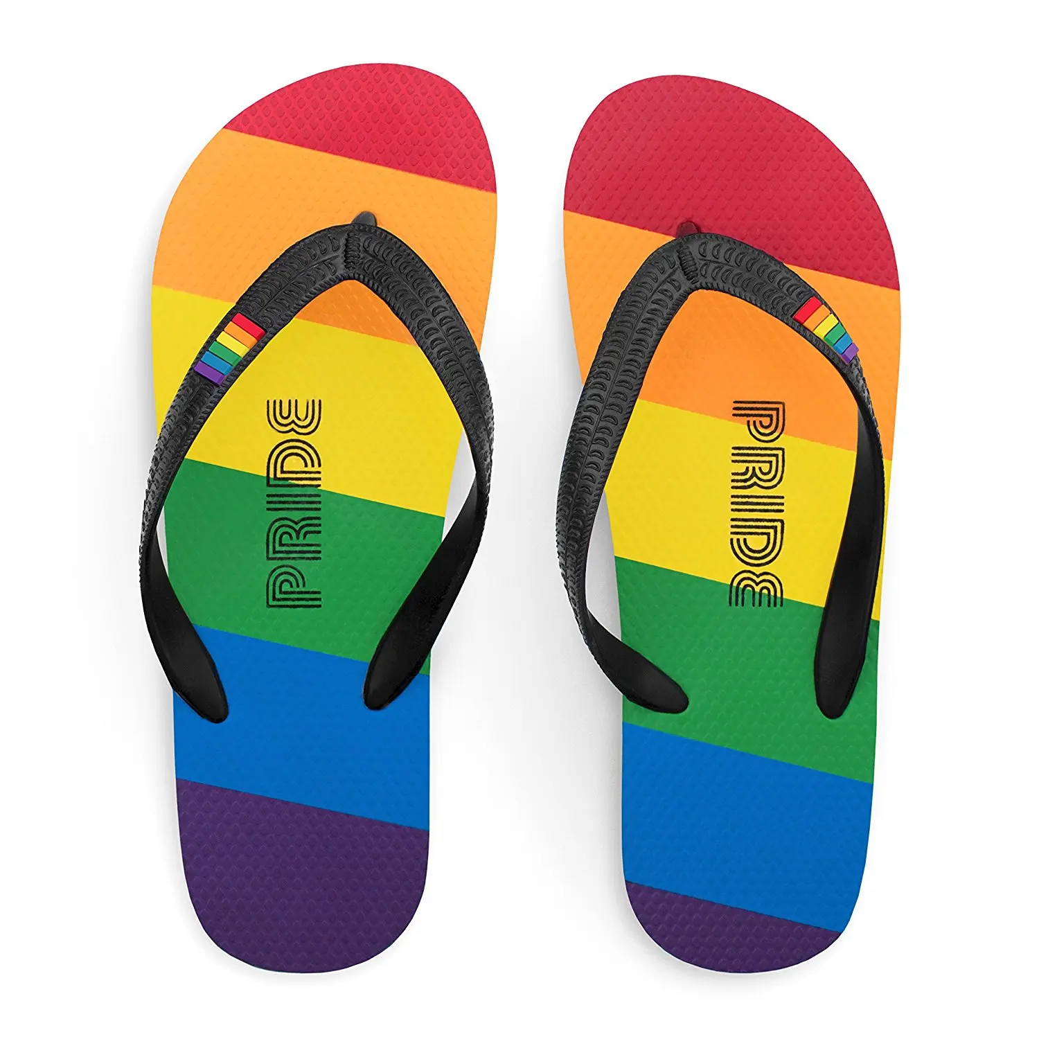 rainbow coloured sandals