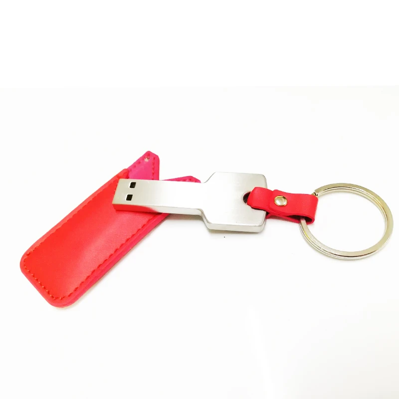 

Special Key Shape Usb Leather Case Usb Flash Memory Thumbe Drive 2.0