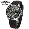 Silicone Band T- winner China Factory Forsining Male Watches For Wholesale Automatic Mechanical Skeleton Mens Watch Man Custom