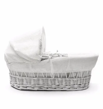 laundry basket as bassinet