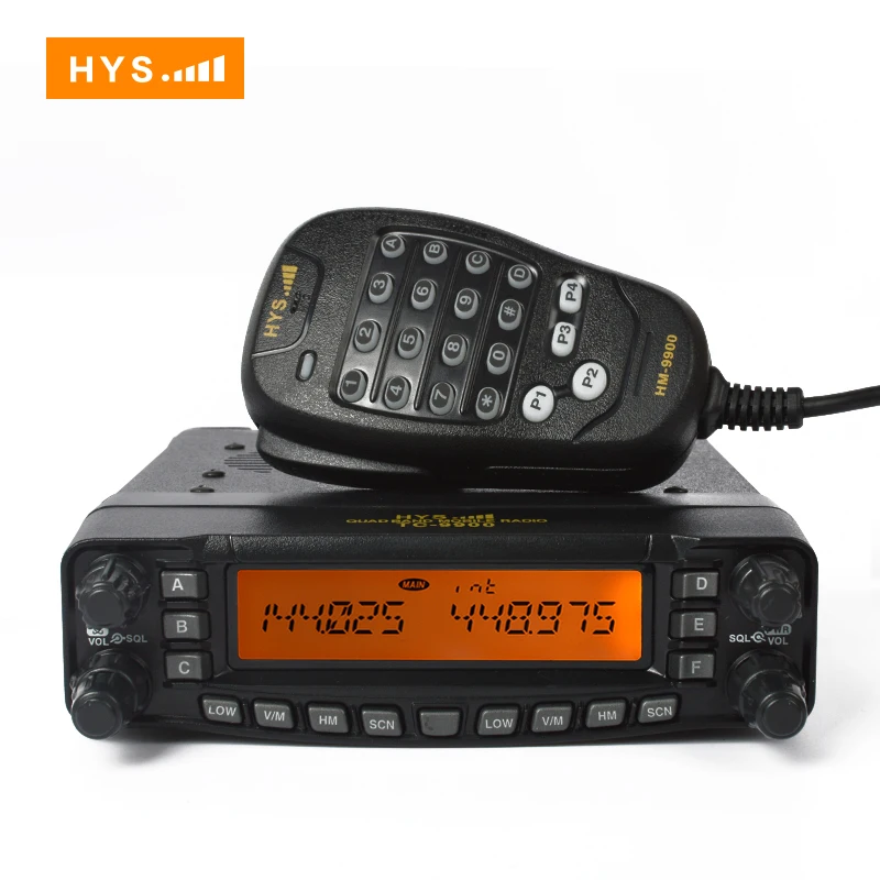 

Multi-Functional Mobile Ham Radio Quad Band Air Band SSB HF Transceiver From China, Black