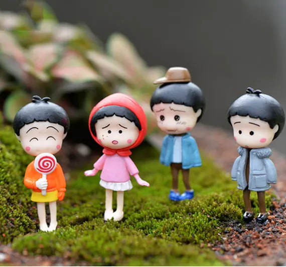 Bonsai DIY Dollhouse Cute Resin Crafts Miniature Girl Ornaments Doll Figurines