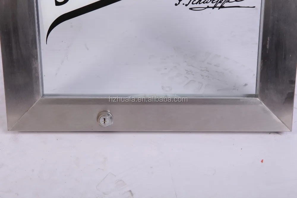 
economical aluminium frame wine cooler glass door 