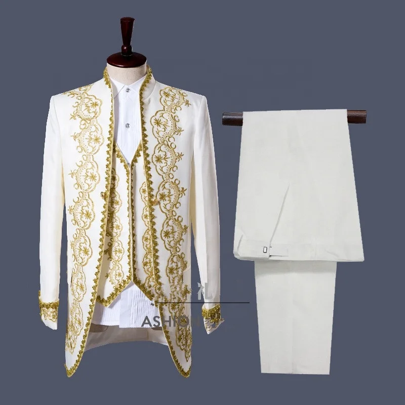 

European Palace Phnom Penh Embroidered Stage Opera Performance Wear Royal Court Clothes, Same as photos