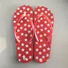 China less than 1 dollar cheap ladies flip flops printing beach slippers