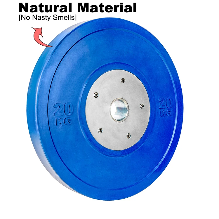 Hot selling durable rubber / PU bumper plate Elite 15kg barbell weight lifting plates