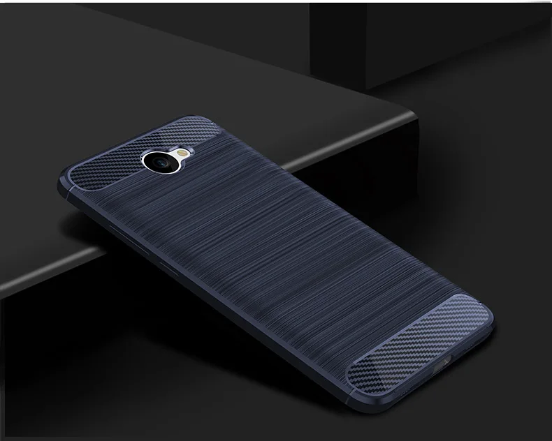 2017 New Arrival Carbon Fiber Tpu case For Huawei Y7 Y7 prime brushed tpu soft cover For Huawei Y7 Y7 prime