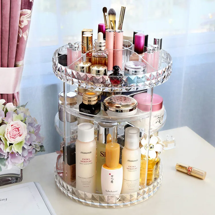 

Wholesale Cheap Revolve Custom Transparent Acrylic Makeup Organizer For Cosmetics Holder, Clear/white/black/orange/red wine