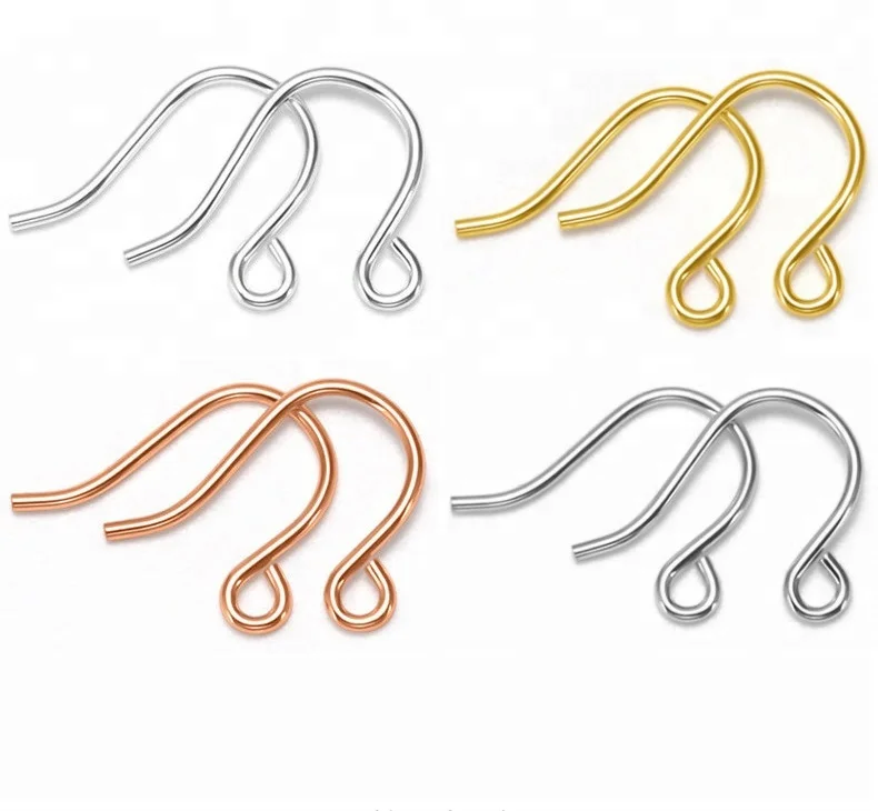 S925 Sterling Silver Earring Hooks Clasp Ear Wire for Jewelry Making DIY Earrings Accessories Findings