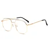 JH Wholesale Fashion Classic Metal Large Frame Eyeglasses Women Men Optical Frames 2019