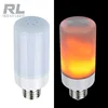 LED Flame Fire Corn Light E27 E26 AC85-265V 2835 SMD Energy Saving LED Bulb