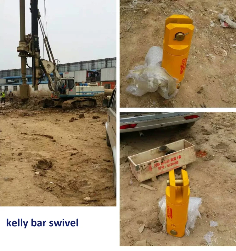 Locking Kelly Bar Wearable Parts Drilling Rig Swivels With Bearing
