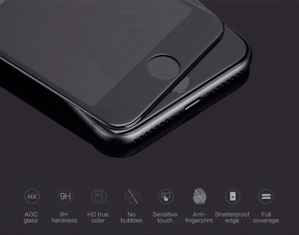 wholesale alibaba Full Cover 4D Tempered Glass Screen Protector for iPhone 8,for iphone 8 tempered glass