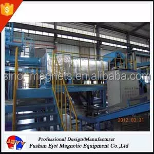 Aluminum alloy and copper scraps recovery machine for incinerated packaging waste