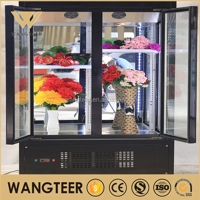 Refrigerador De Flores Con Soporte De Exhibición Para Congelador