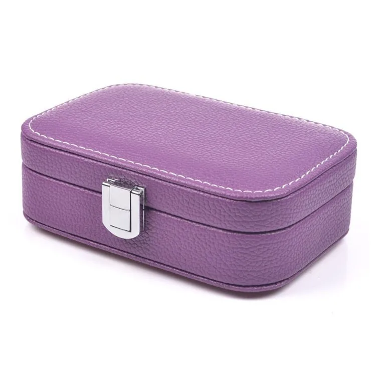 KID leather velvet custom ring jewelry box with key lock.jpg