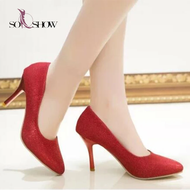 girls red heels