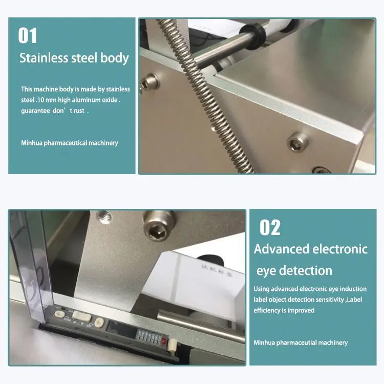 
semi automatic Tabletop Wrap Round Bottle Labeling Machine/labele/label pasting machine for chemical, cosmetics, plastic bottles 