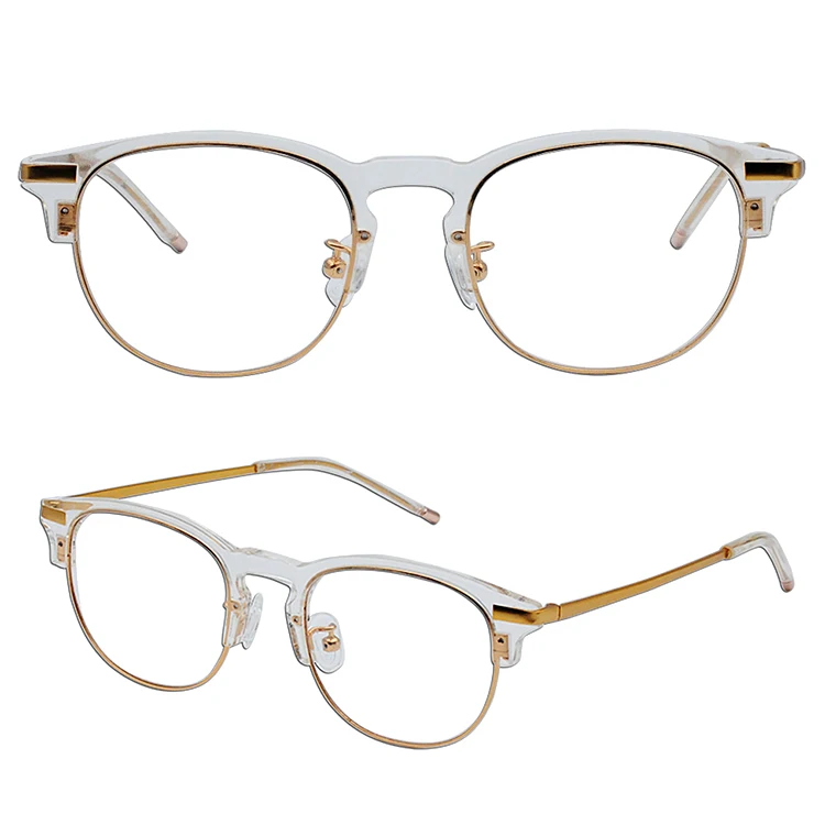 Vintage Eyeglass Frame Acetate Titanium Trendy Fashion Optical Frame ...